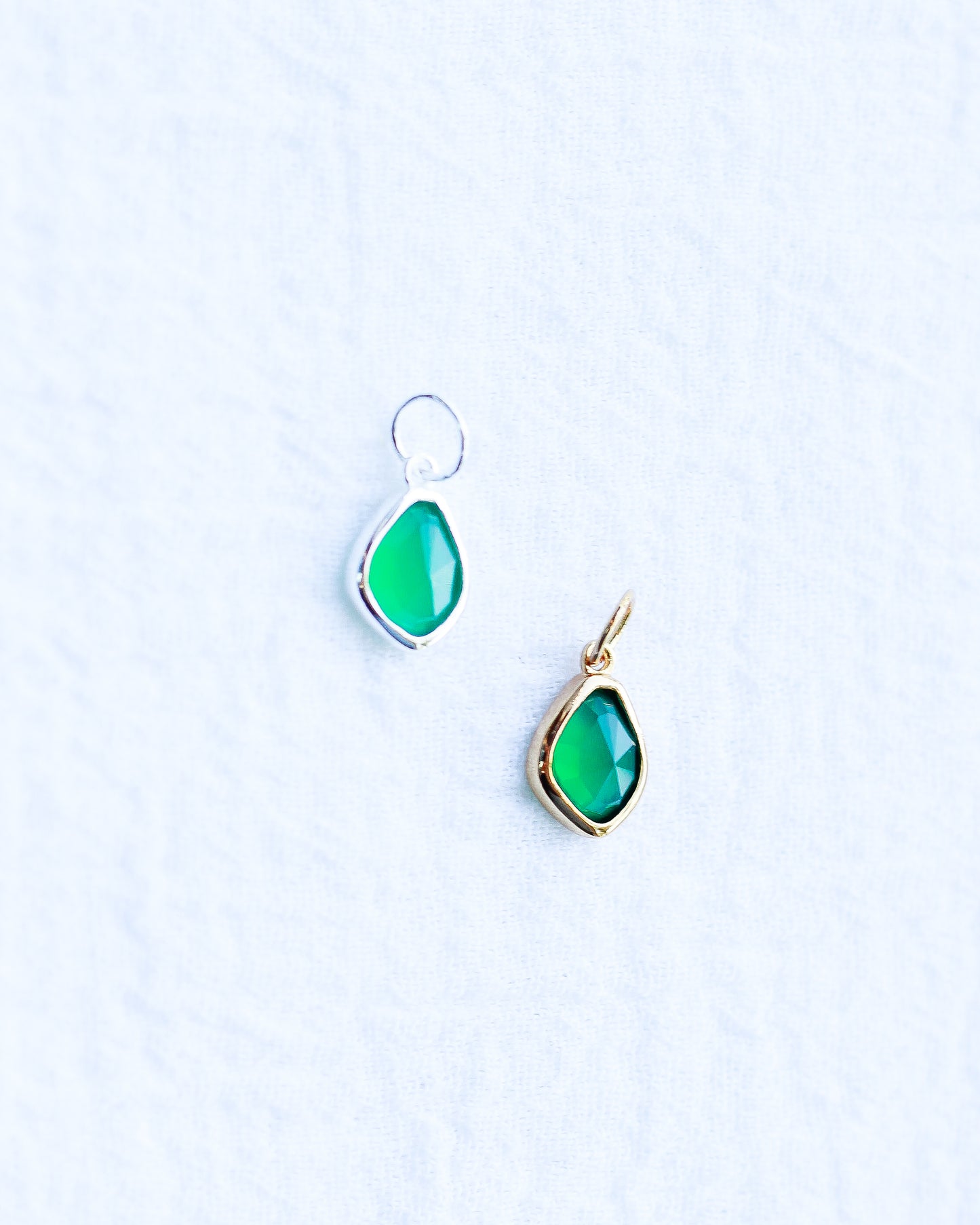Green Agate Charm, CH120