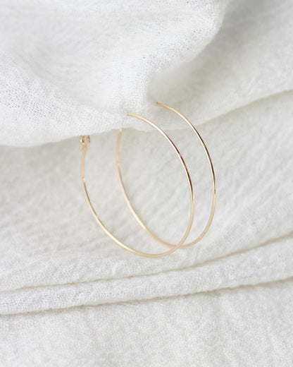 30x.70mm Wire Beading Hoop Earrings, E62