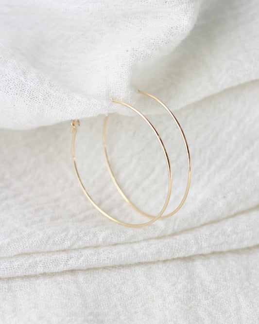 30x.70mm Wire Beading Hoop Earrings, E62