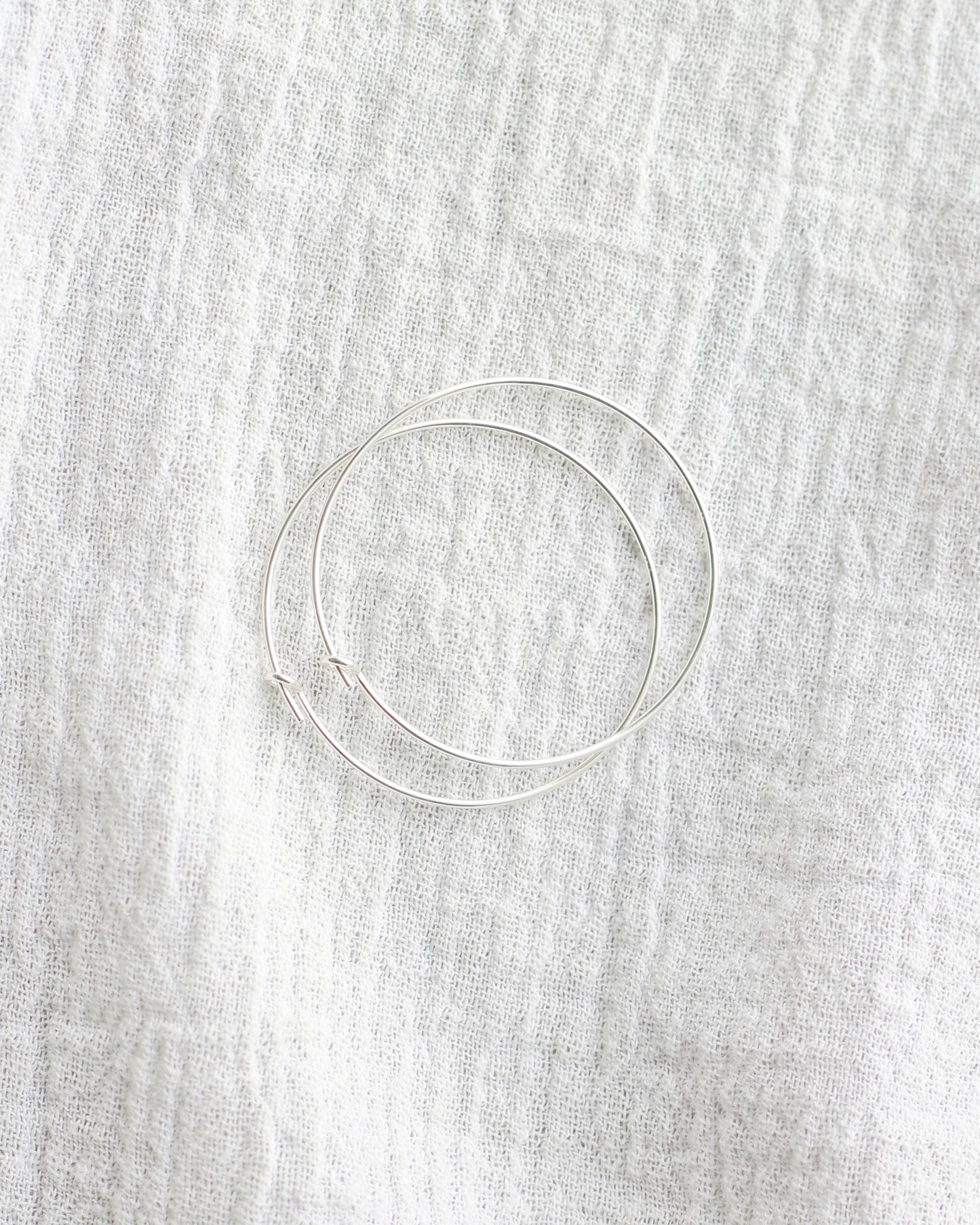 30x.70mm Wire Beading Hoop Earrings, E62
