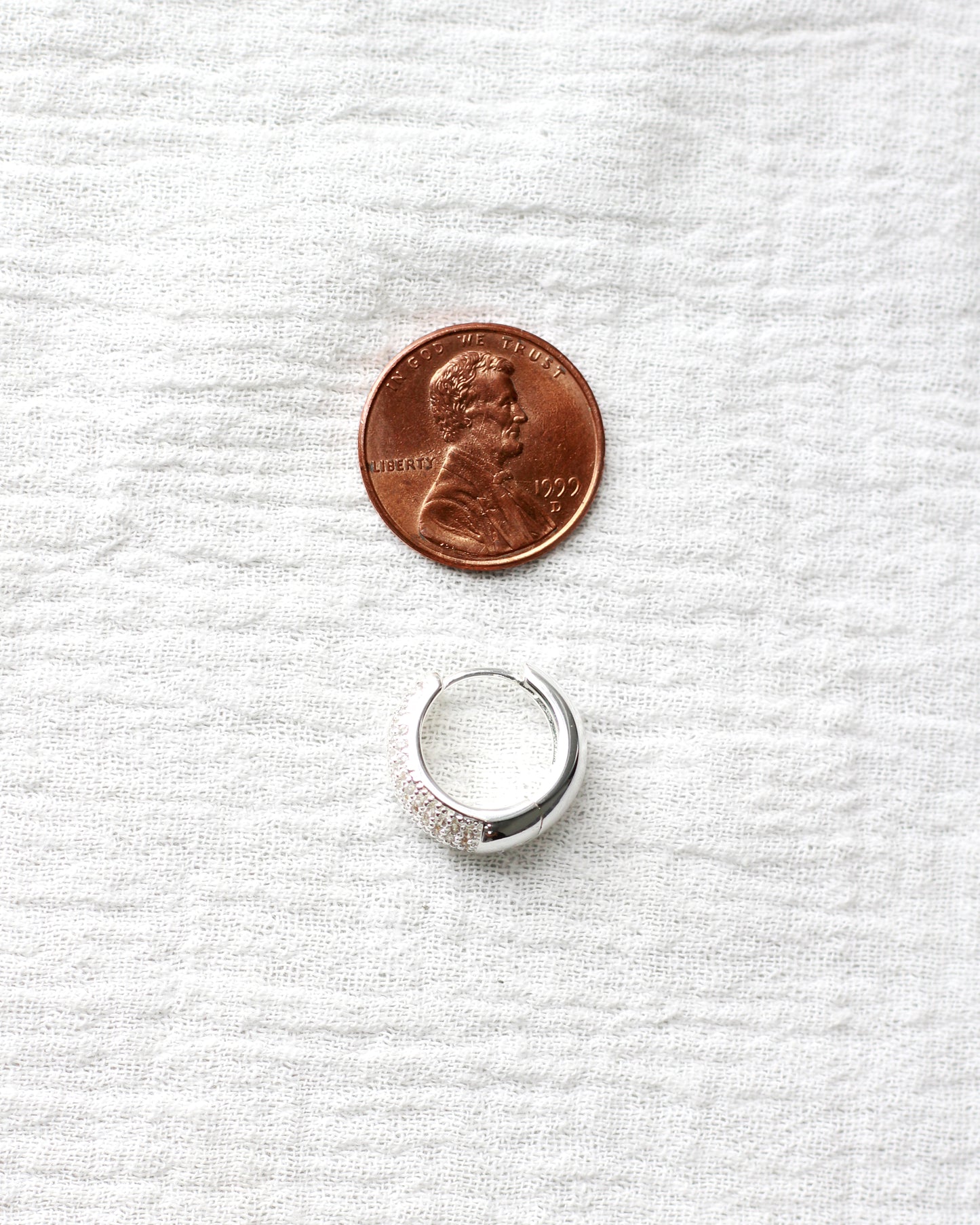 15mm Tapered Chunky Huggie Hoop Earrings, E2