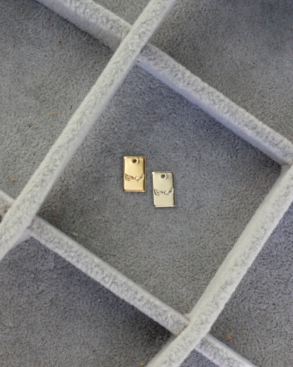 Angel Wings Rectangle Charm, CH266