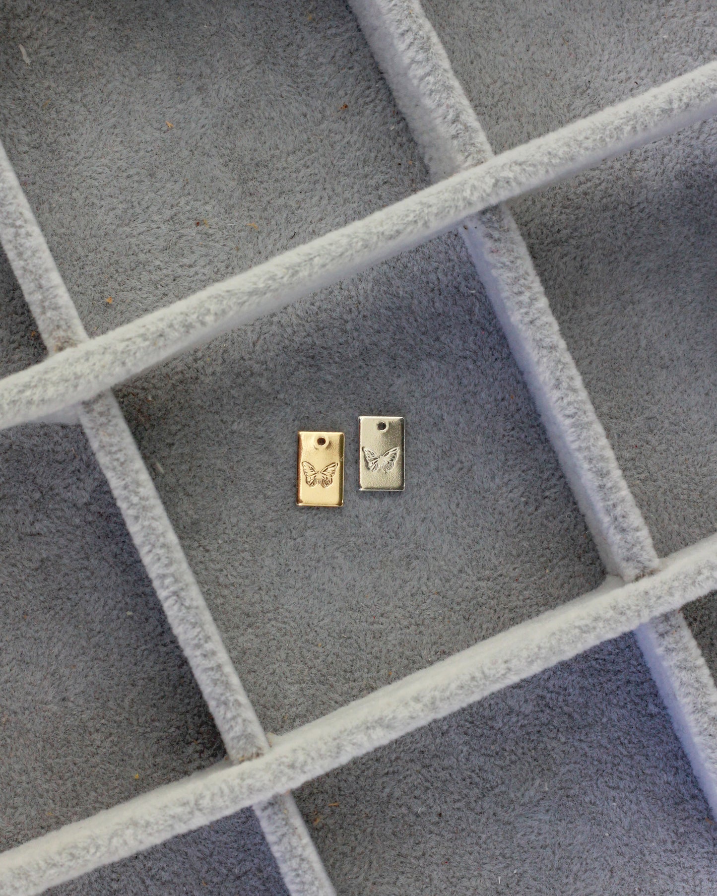 Butterfly Rectangle Charm, CH266