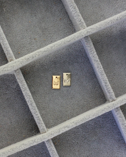 Butterfly Rectangle Charm, CH266