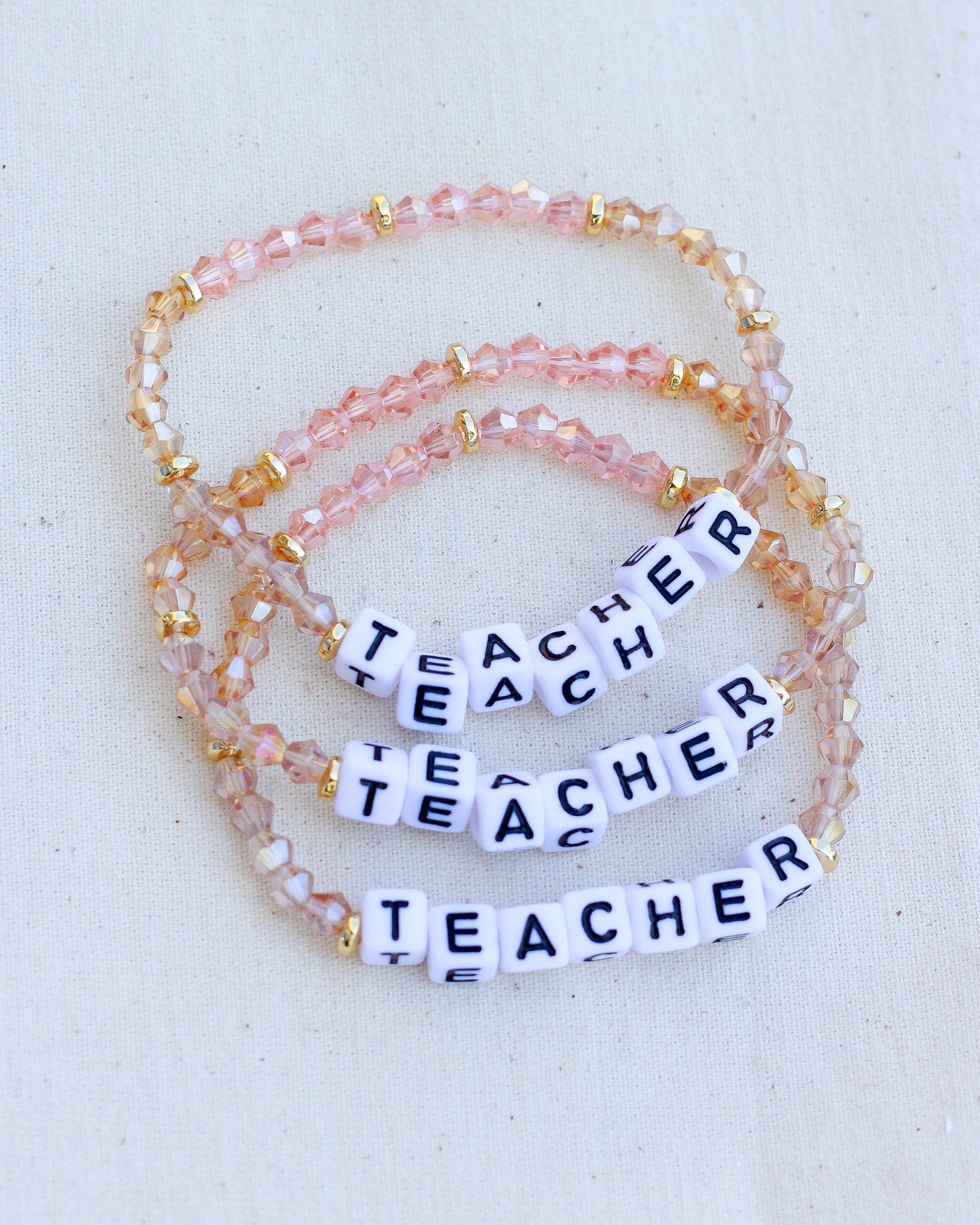 Teacher Stretch Bead Bracelet, BR28