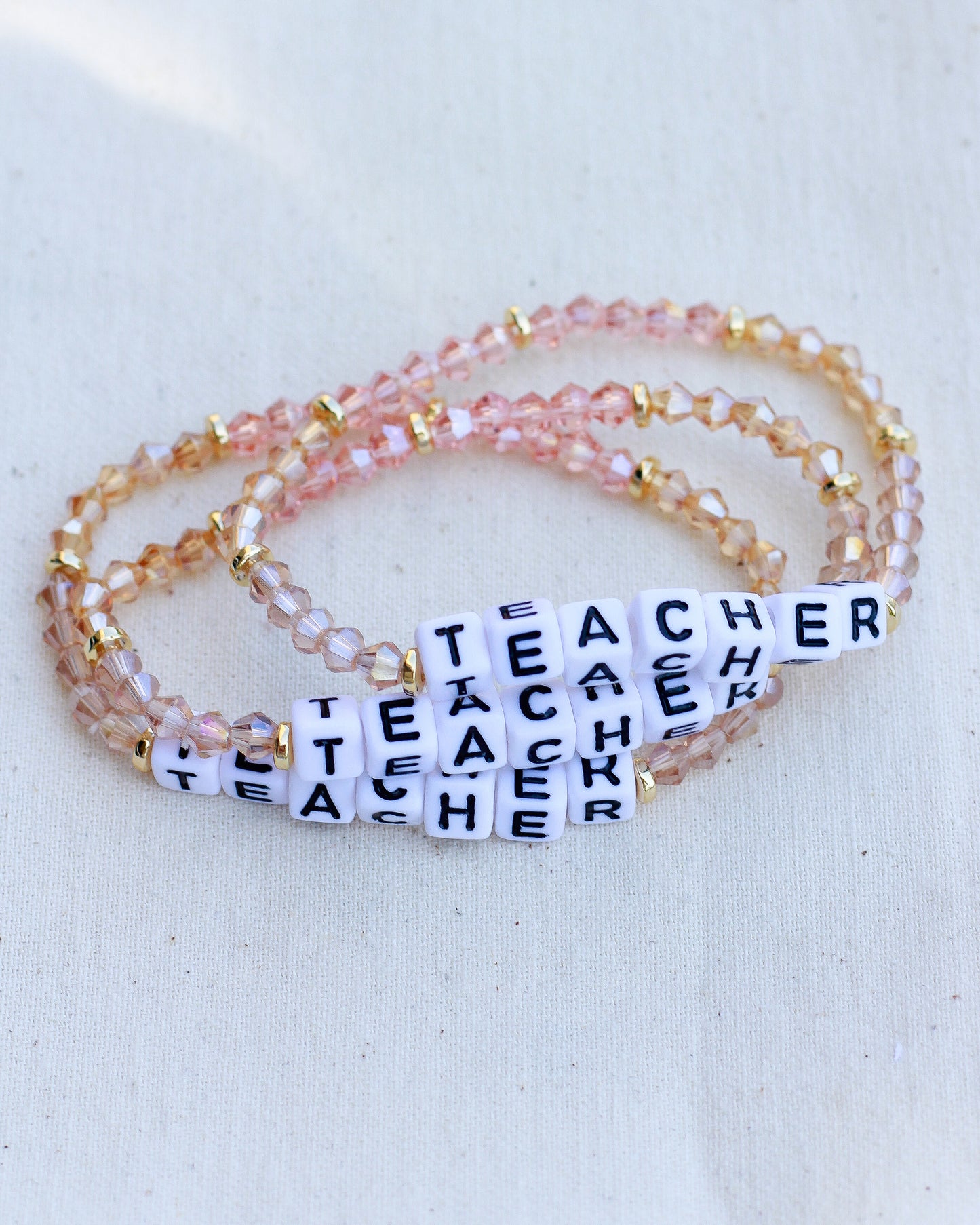 Teacher Stretch Bead Bracelet, BR28