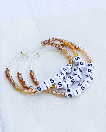 Sisters Stretch Bead Bracelet, BR29
