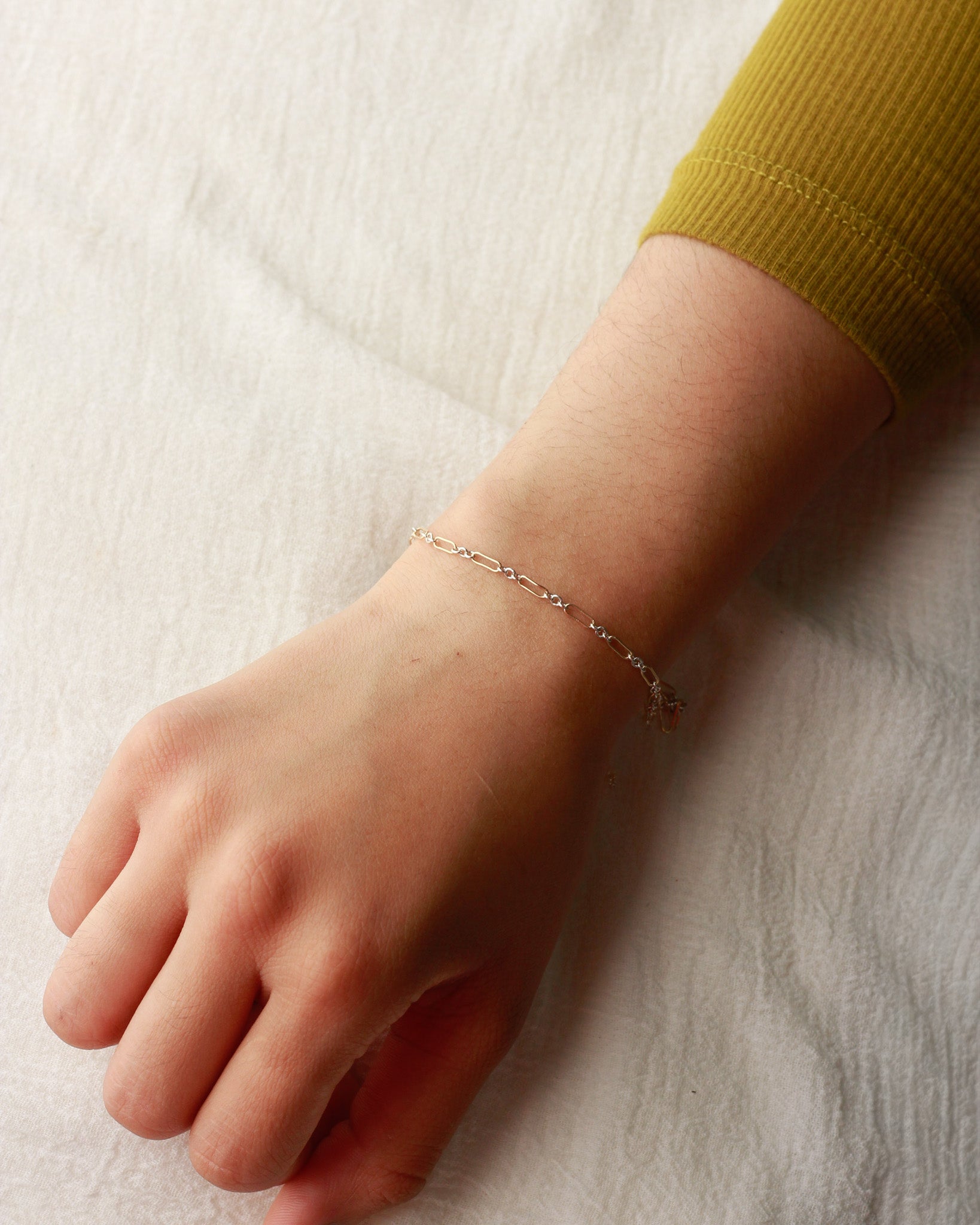 2.3mm Long and Short Mixed Metal Chain 1+3, M214