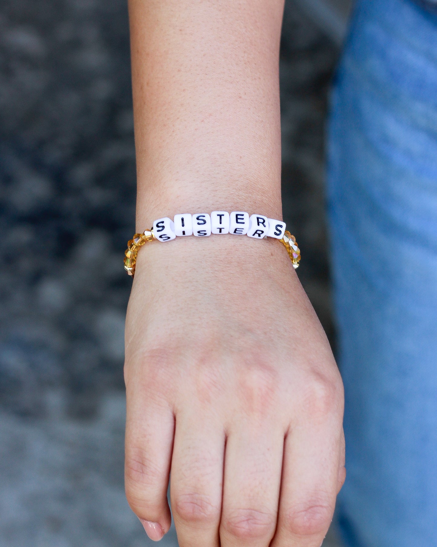 Sisters Stretch Bead Bracelet, BR29