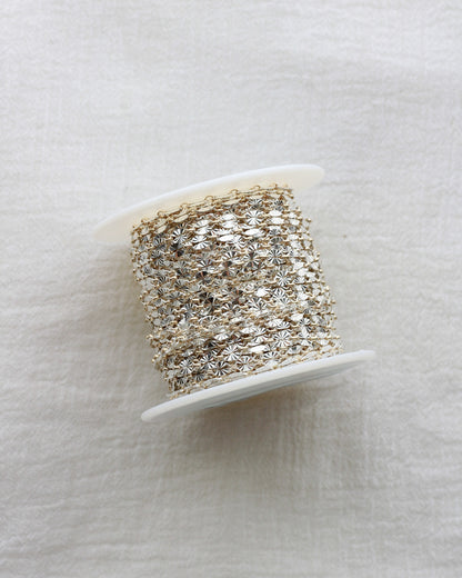 4.1mm mixed metal sunburst chain 1+1, M270