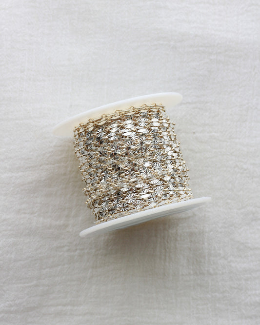 4.1mm mixed metal sunburst chain 1+1, M270