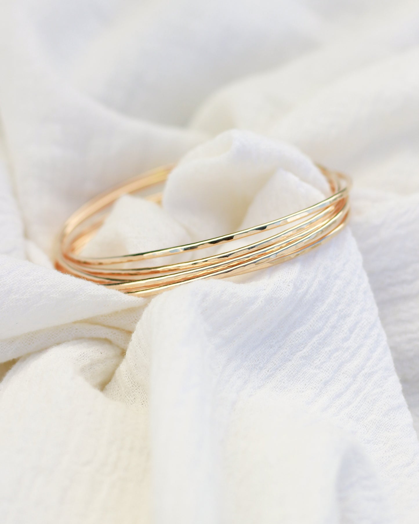 Hammered Bangle Cuff Bracelet, BR34