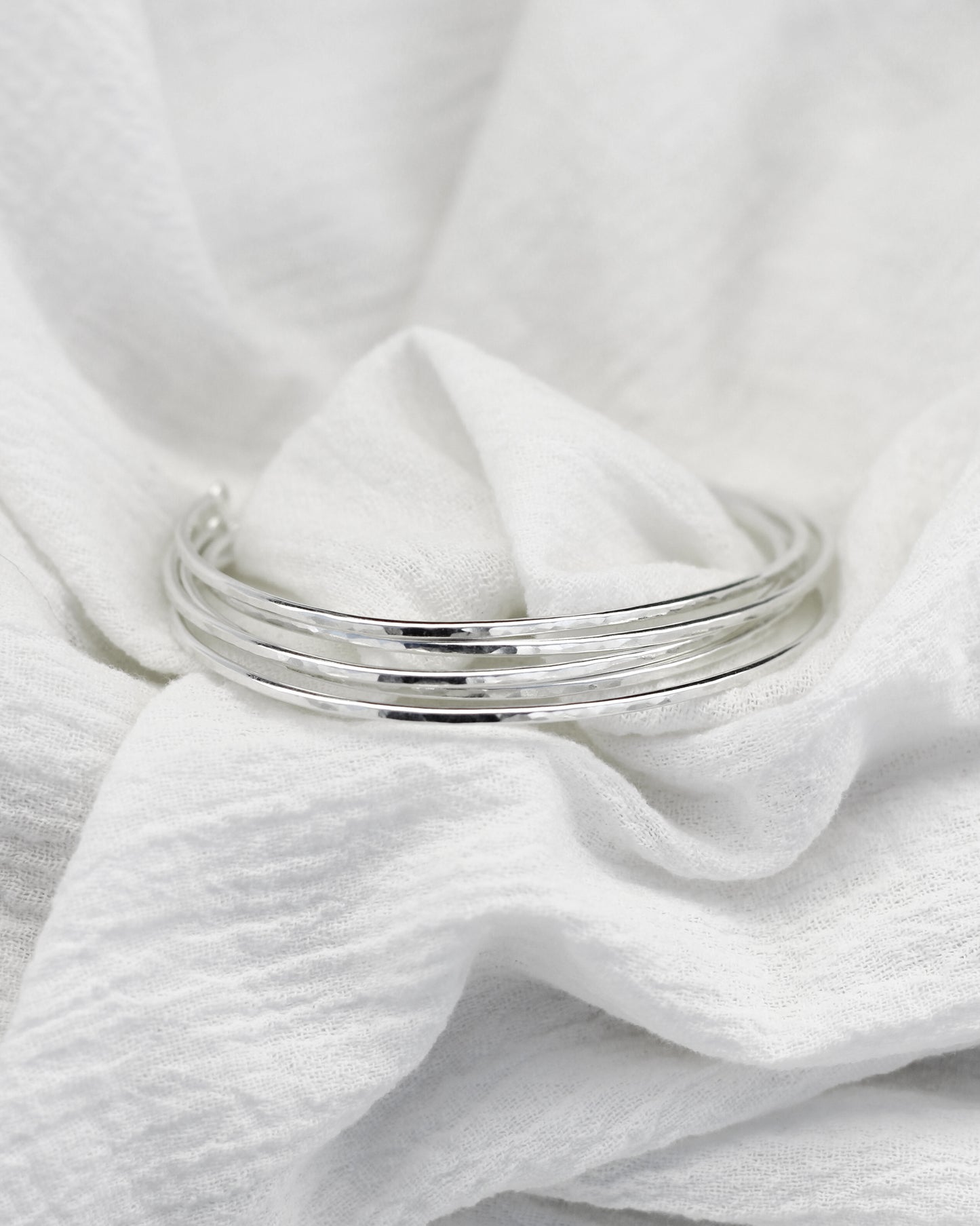 Hammered Bangle Cuff Bracelet, BR34