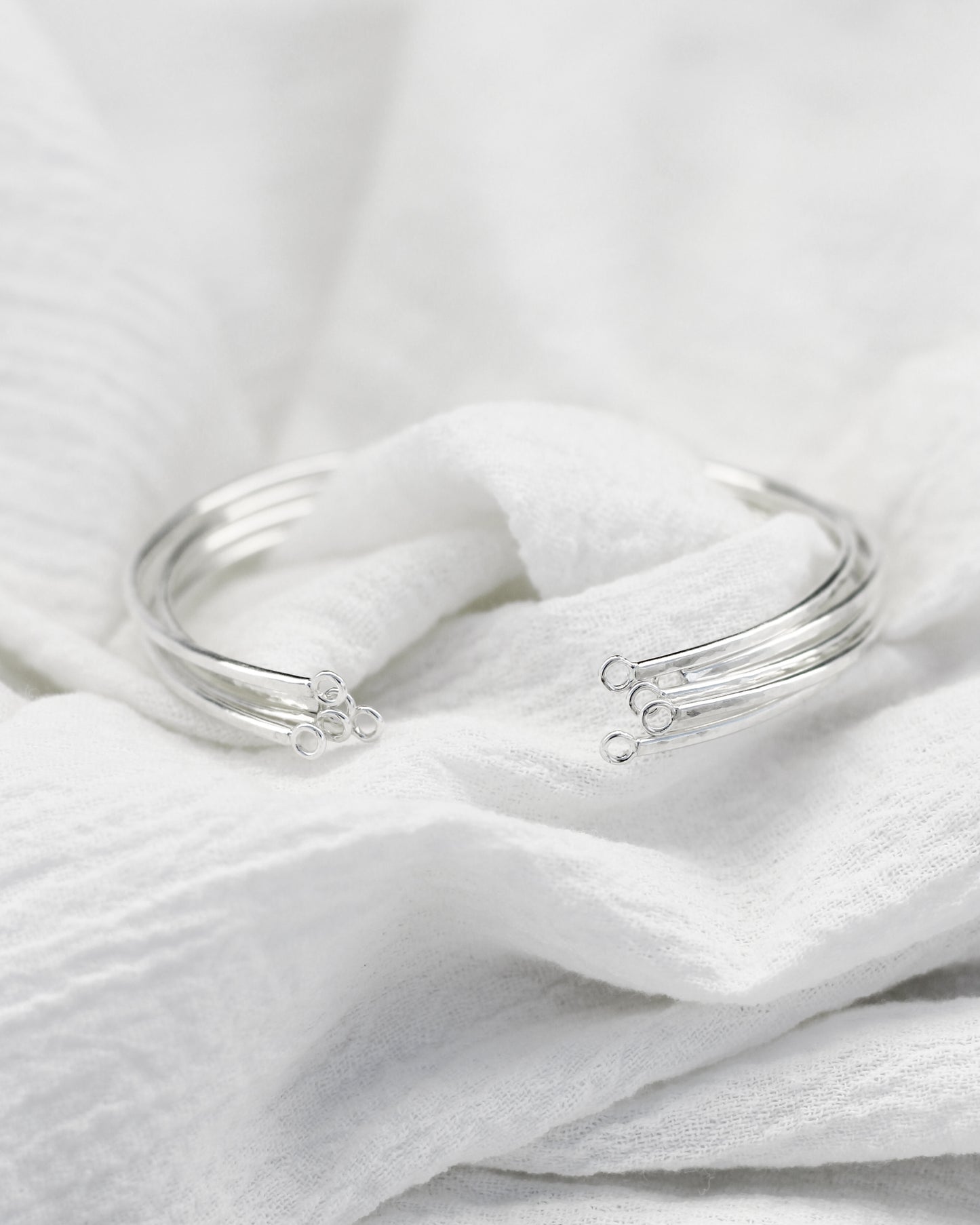 Hammered Bangle Cuff Bracelet, BR34