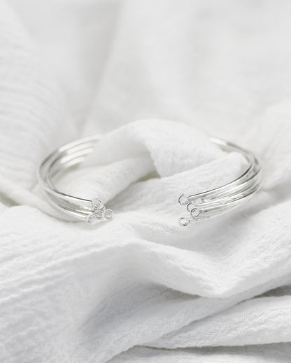 Hammered Bangle Cuff Bracelet, BR34