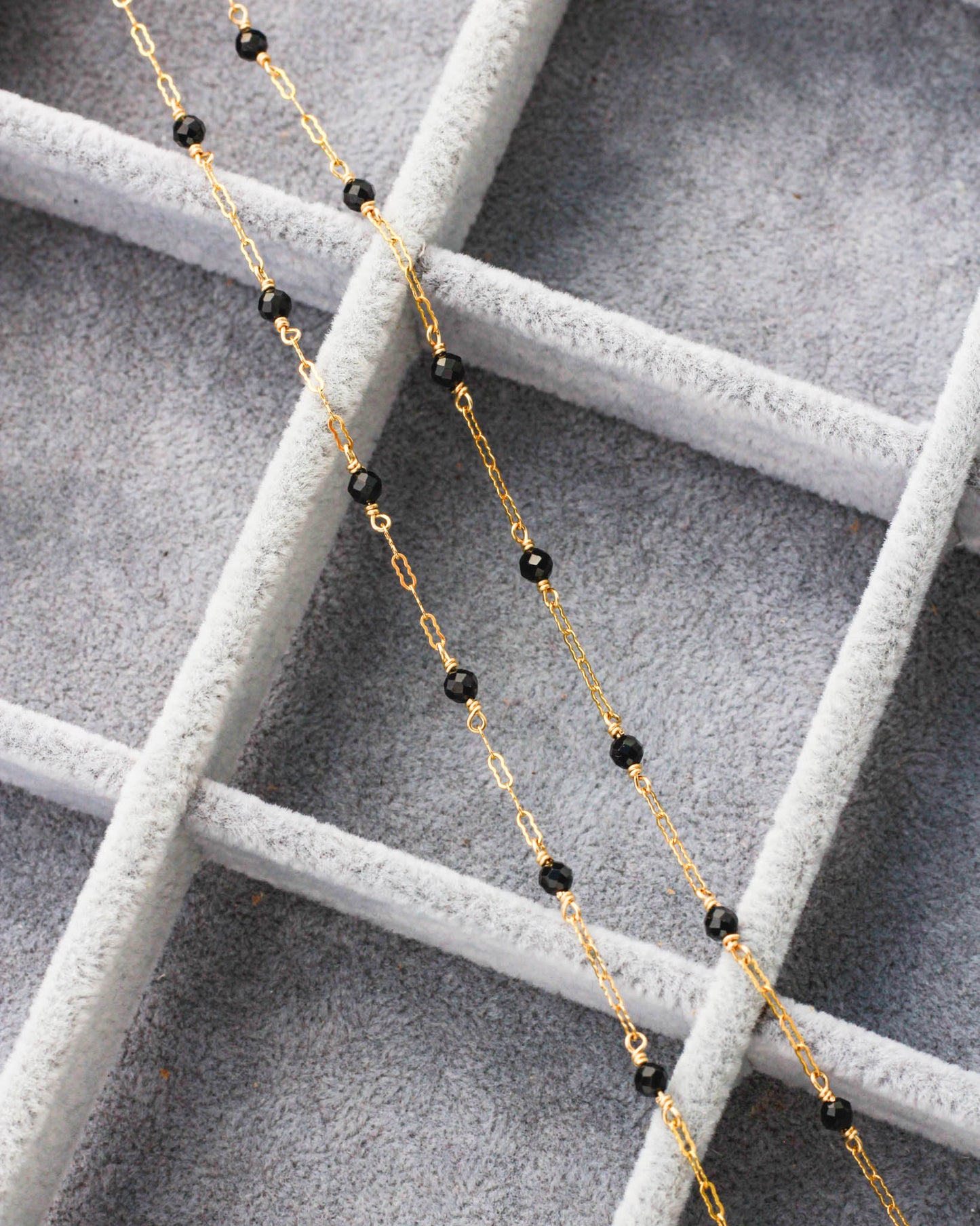 Genuine Black Onyx Chain, S97, G97