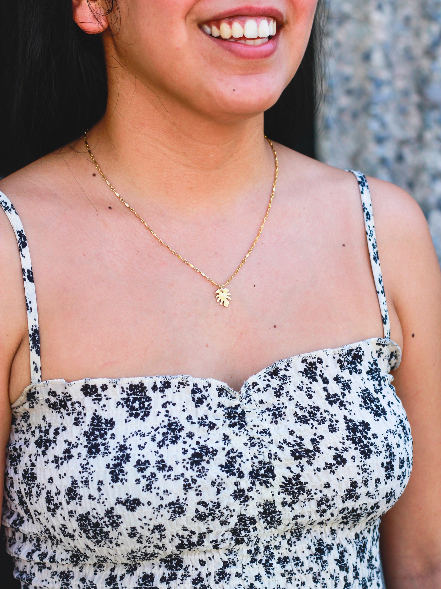 Monstera Leaf Charm, B65