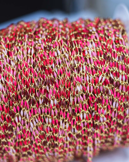 Reds Ombre Enamel Chain, GP141