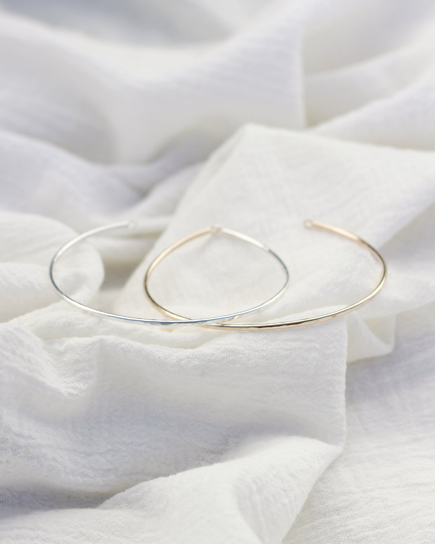 Hammered Bangle Cuff Bracelet, BR34