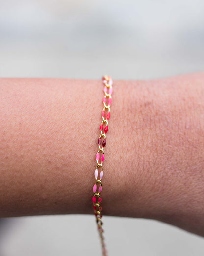 Reds Ombre Enamel Chain, GP141