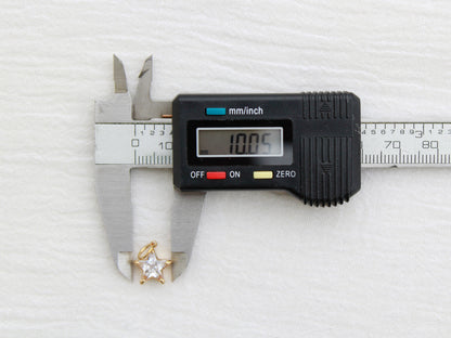Star PVD Charm, White Zircon, CH321