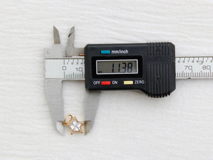 Star PVD Charm, White Zircon, CH321