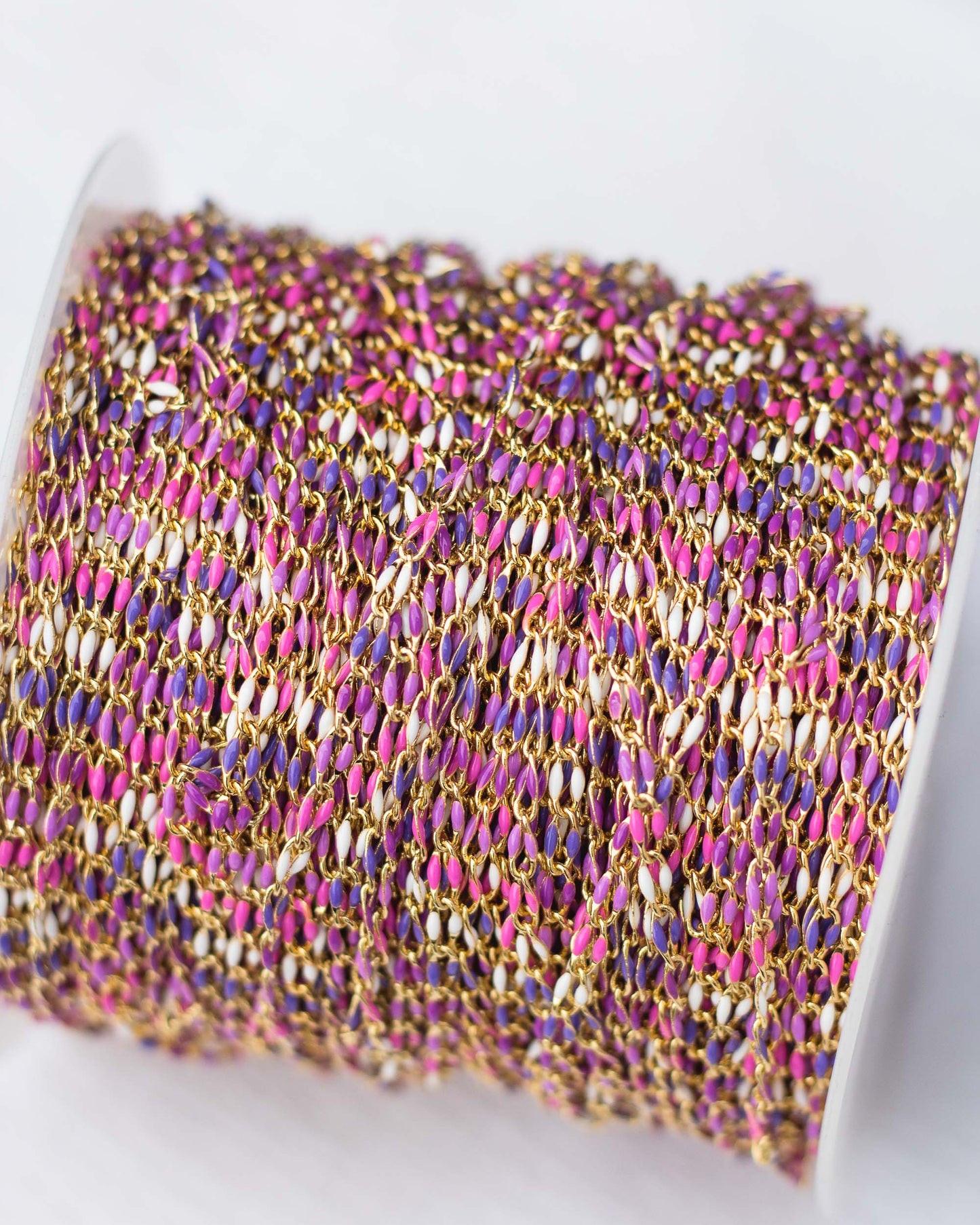 Pink and Purple Enamel Chain, GP138