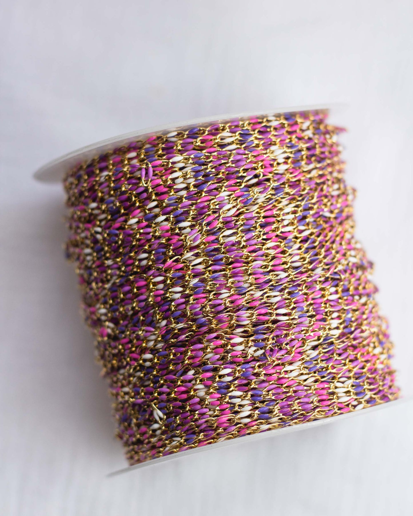 Pink and Purple Enamel Chain, GP138