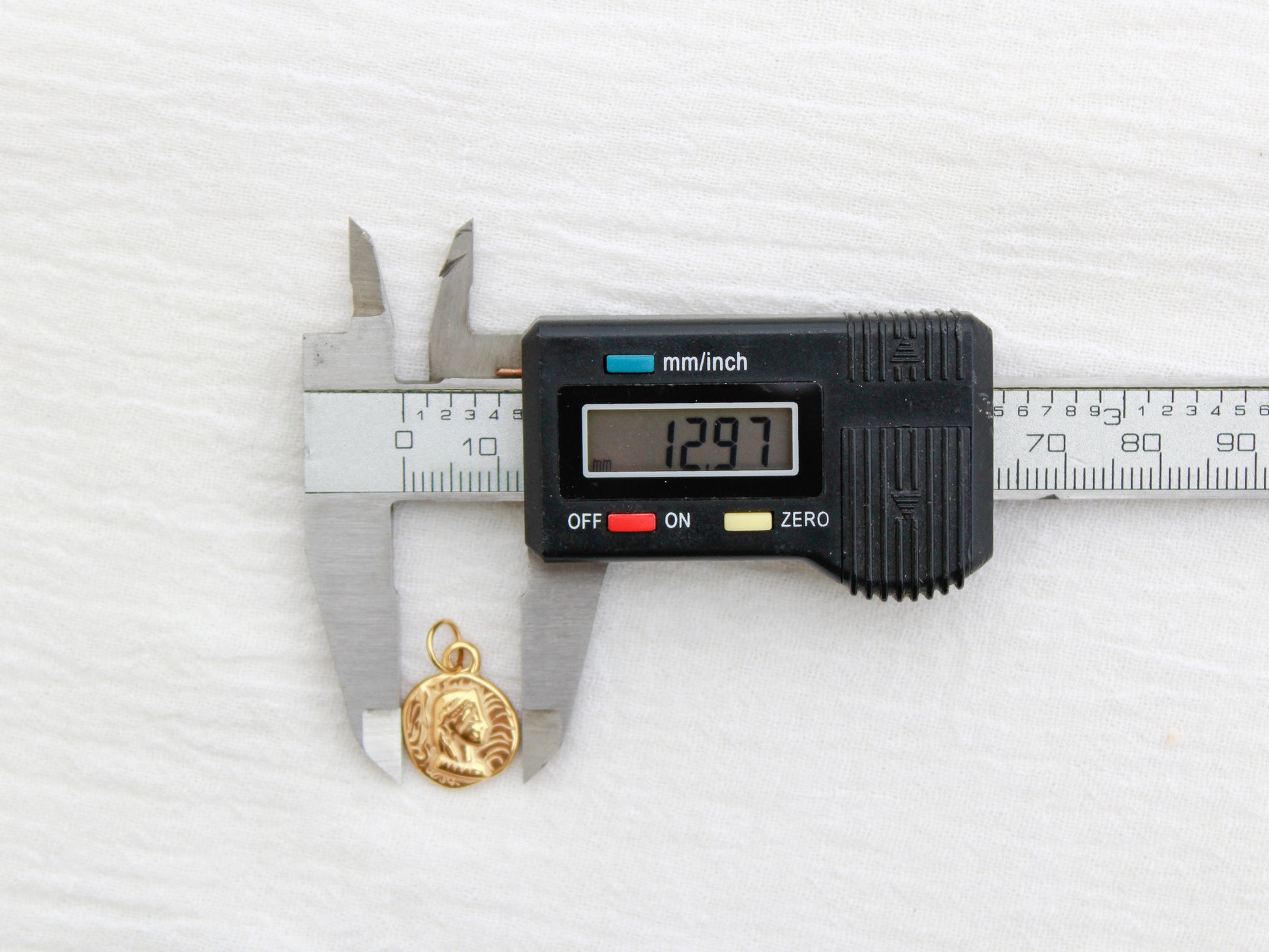 Vintage Coin PVD Charm, CH325