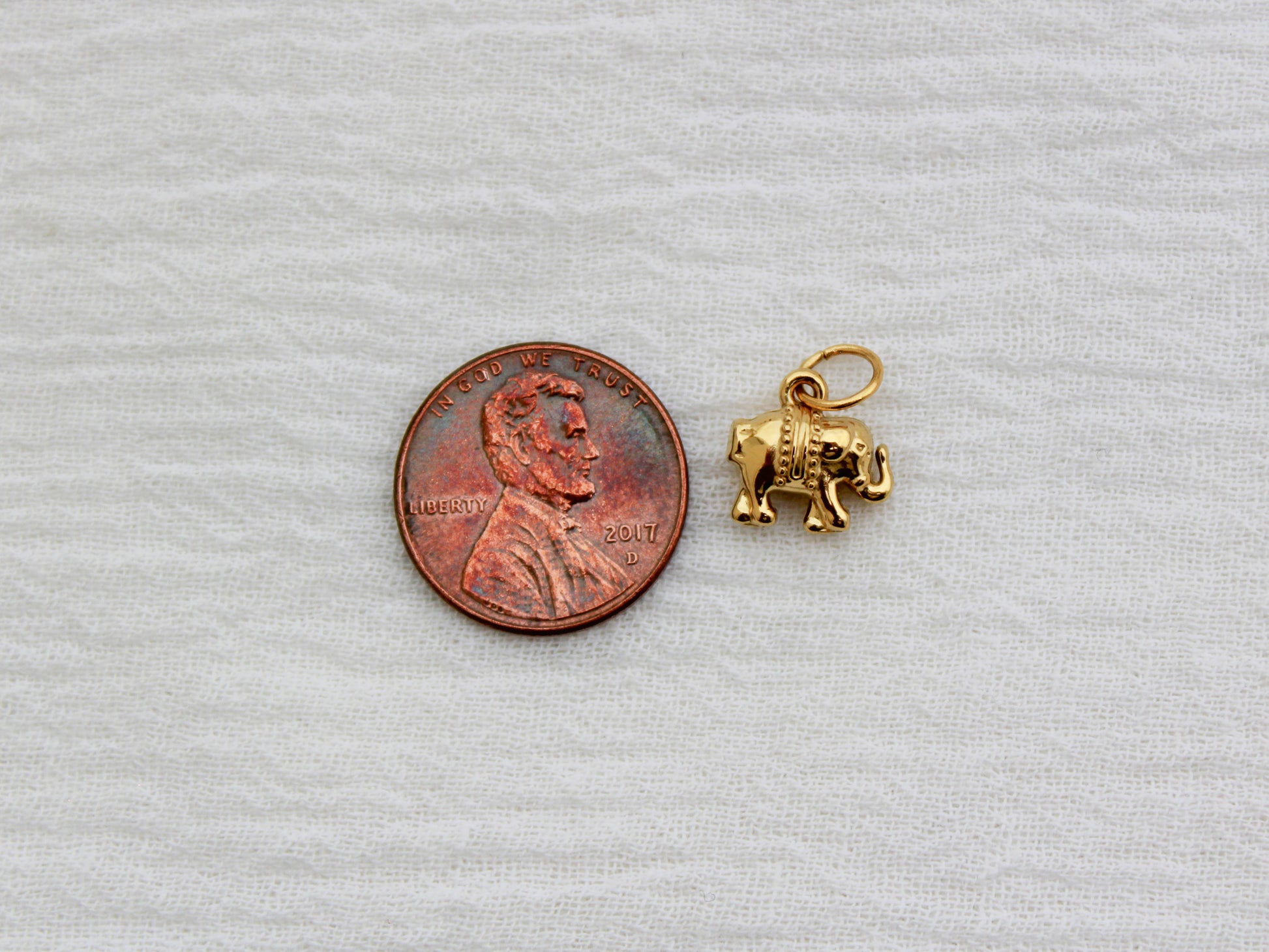 Elephant PVD Charm, CH327