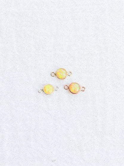 4mm Yellow Opal Connector, CN242