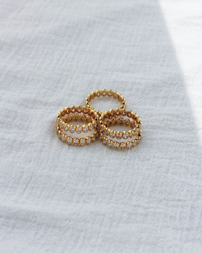 Oval Bar Full Stacking Ring, R52