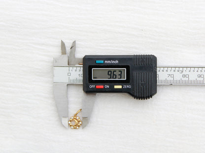 Moon & Stars PVD Charm, White Zircon, CH330