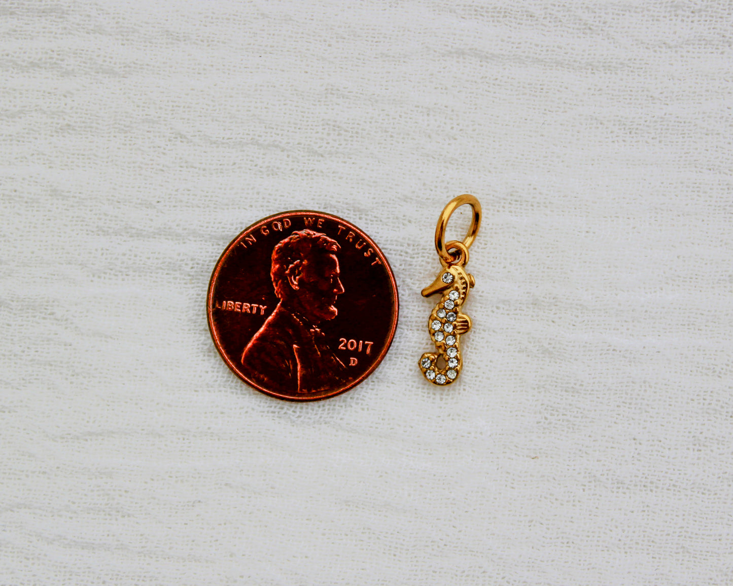 Seahorse PVD Charm, CH334