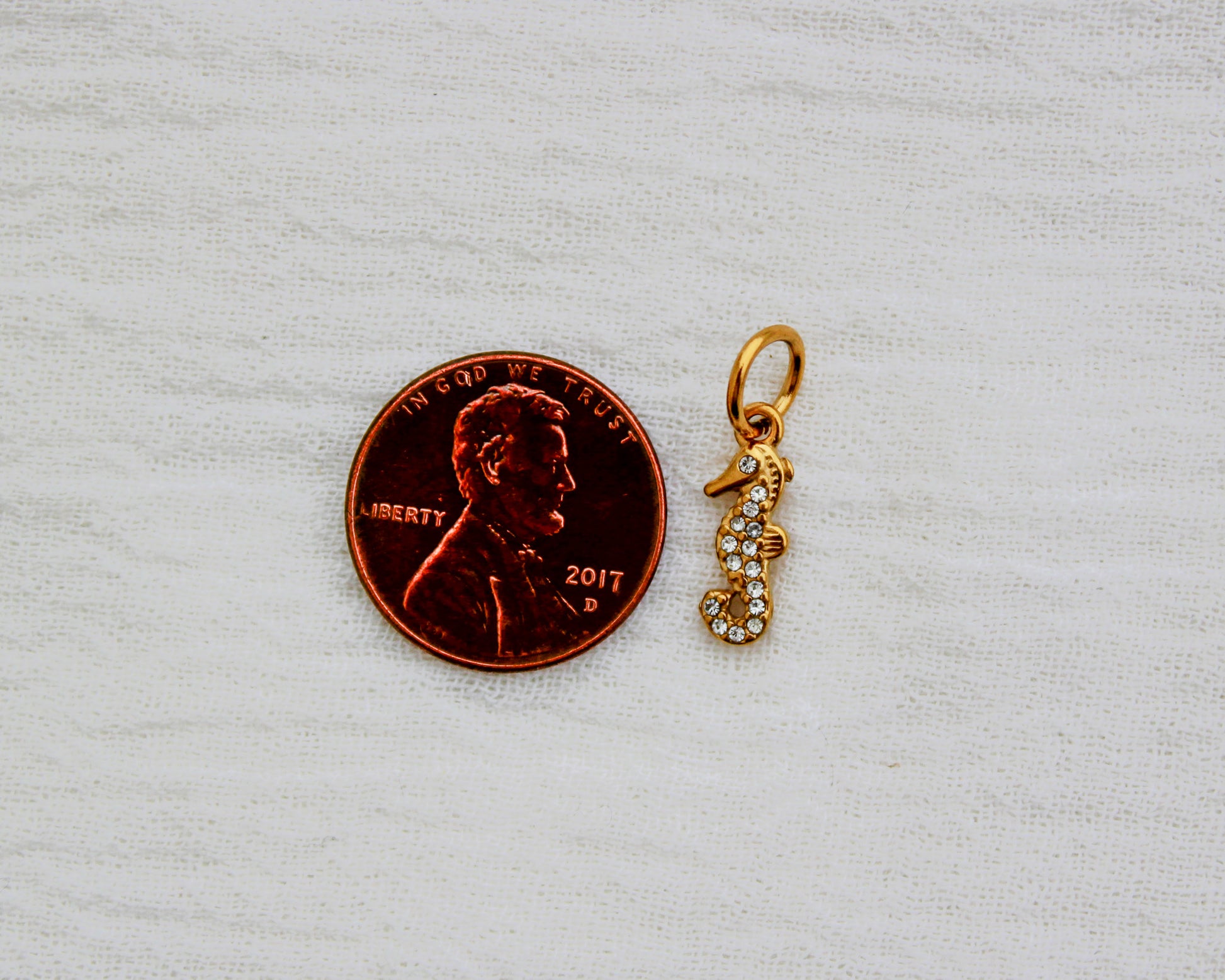 Seahorse PVD Charm, CH334