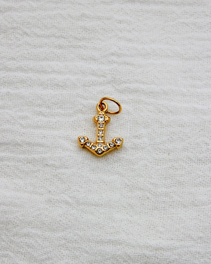 Anchor PVD Charm with CZ, CH338