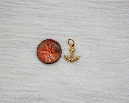 Anchor PVD Charm with CZ, CH338