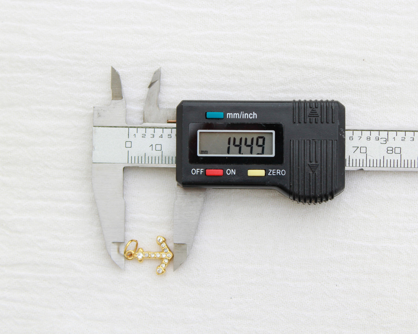 Anchor PVD Charm with CZ, CH338