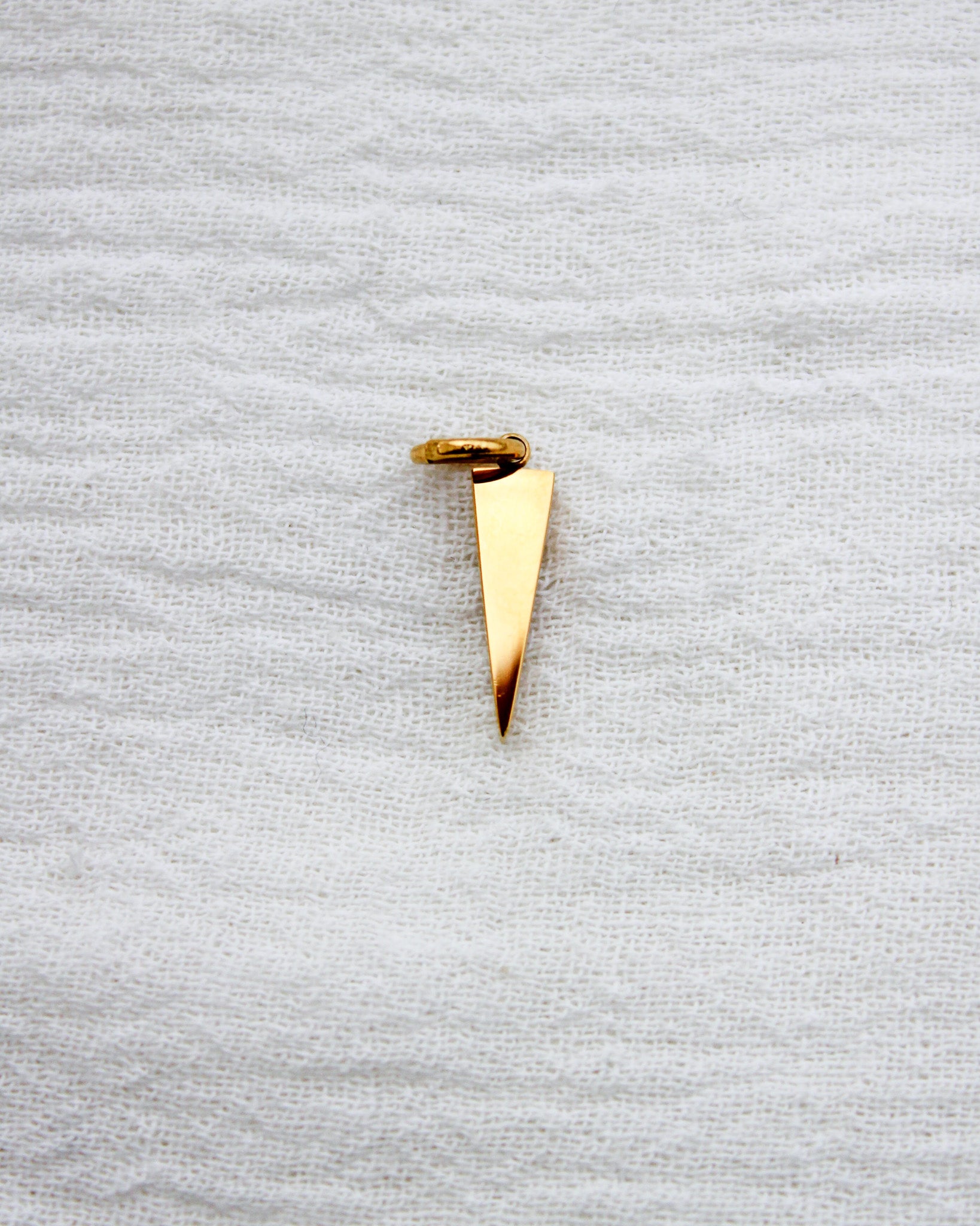 Cubic Zirconia Triangle PVD Charm, CH348
