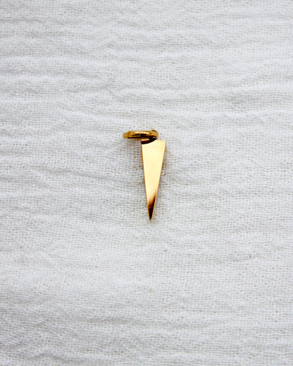 Cubic Zirconia Triangle PVD Charm, CH348