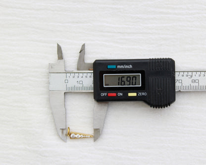 Cubic Zirconia Triangle PVD Charm, CH348