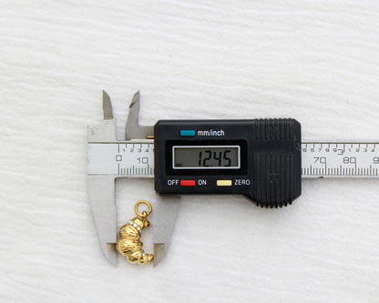 Croissant PVD Charm with CZ, CH351