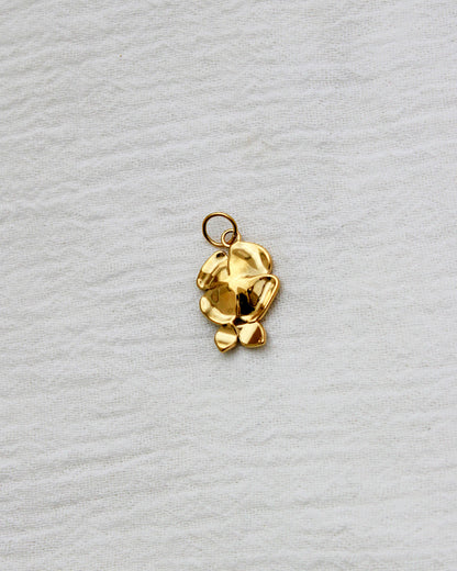 Flower PVD Charm with Cubic Zirconia, CH355