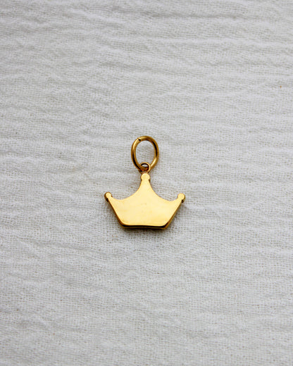 Crown PVD Charm with Cubic Zirconia, CH356