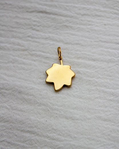 Leaf PVD Charm with Cubic Zirconia, CH358