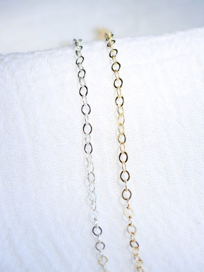 1.8mm Flat Paperclip Chain, G43, S43