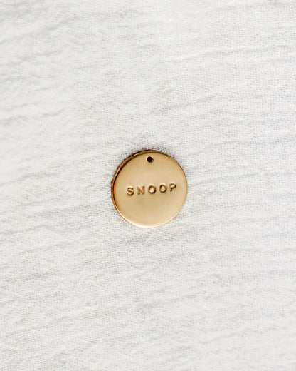 15.9mm Custom Text Circle Charm, CH192