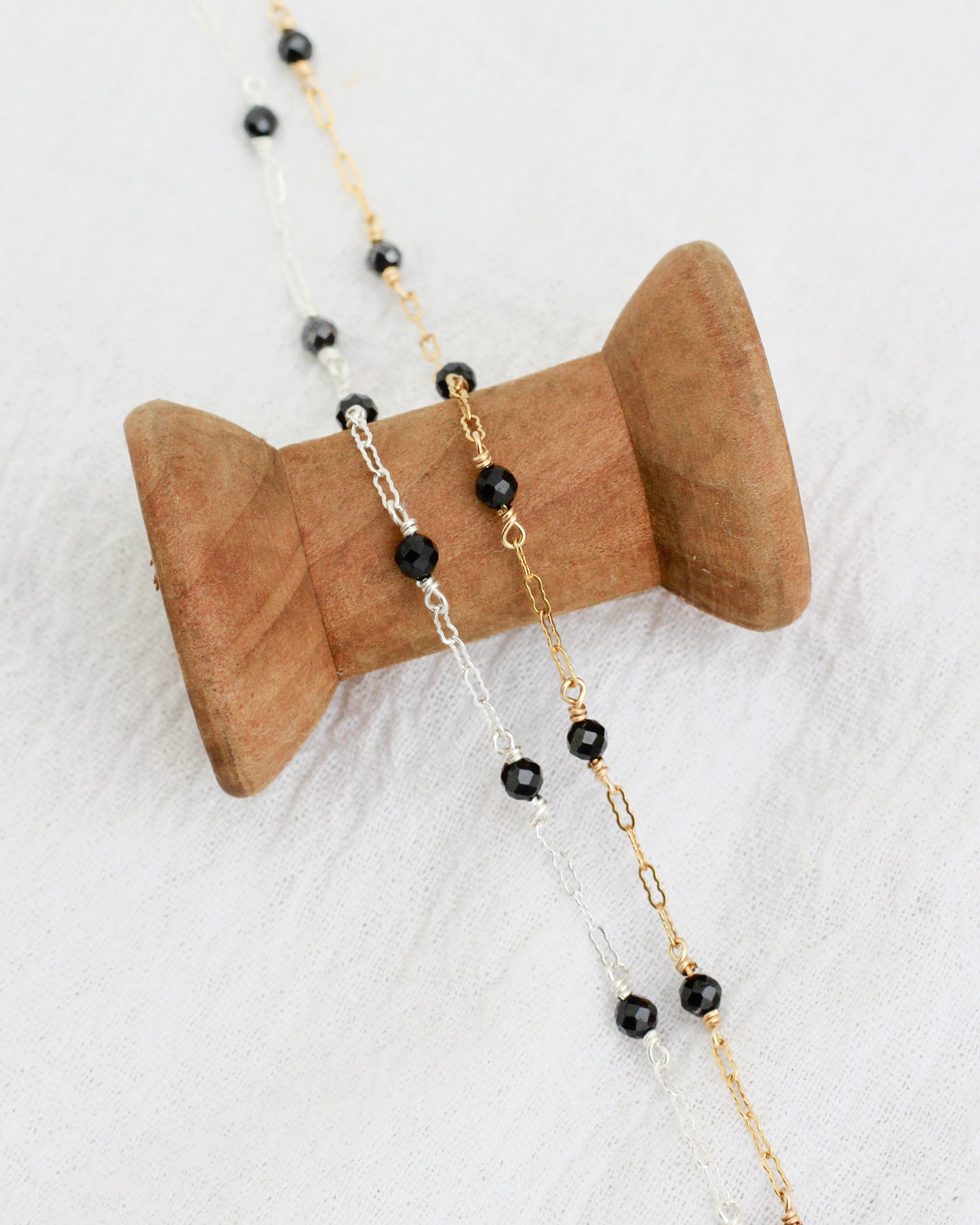 Genuine Black Onyx Chain, S97, G97