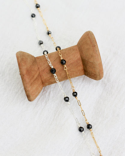 Genuine Black Onyx Chain, S97, G97