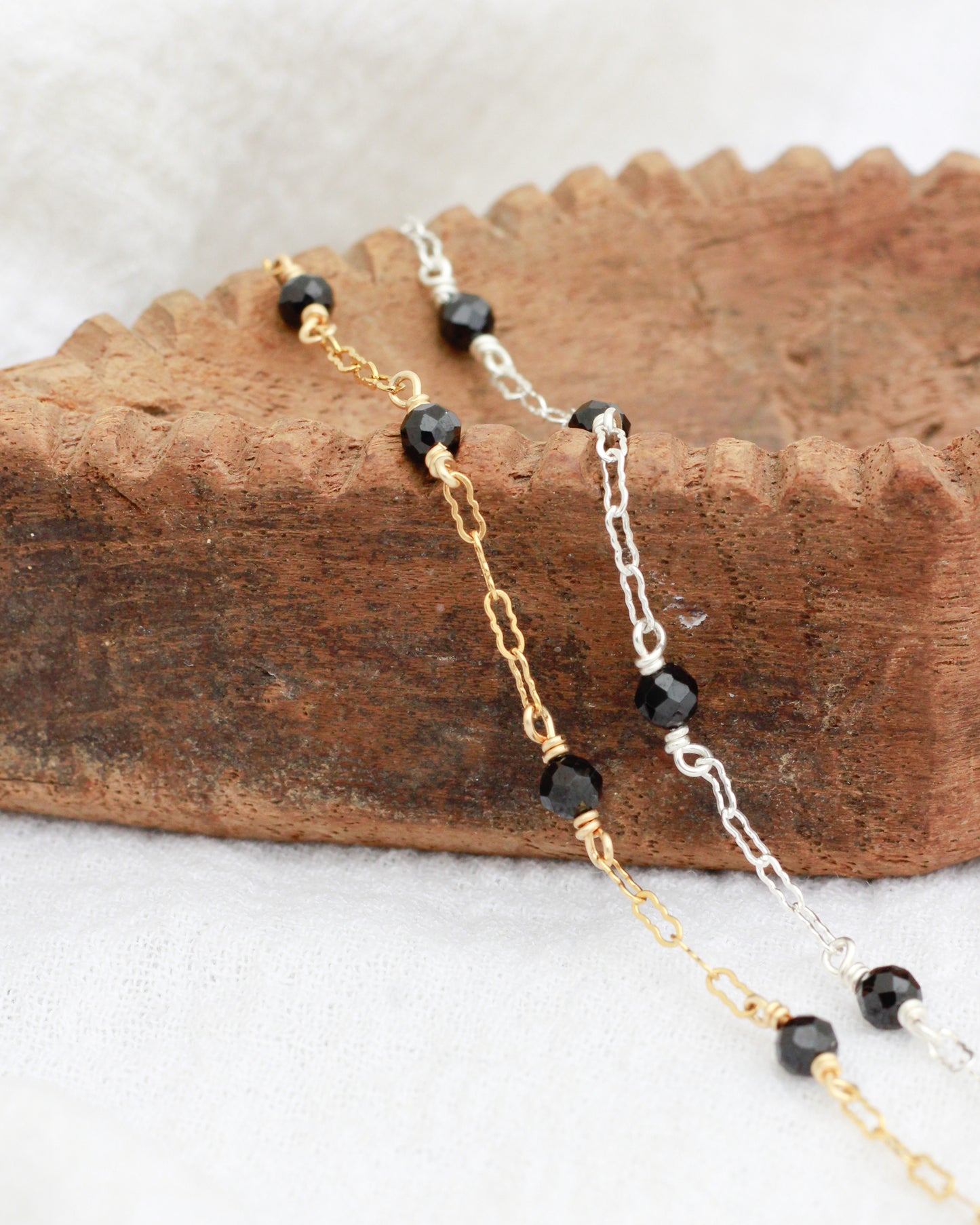 Genuine Black Onyx Chain, S97, G97